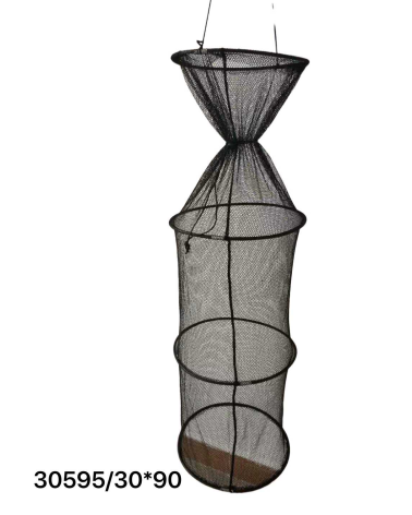 Πτυσσόμενο ψαροκάλαθο φύλαξης ψαριών - Δίχτυ - 30x90cm