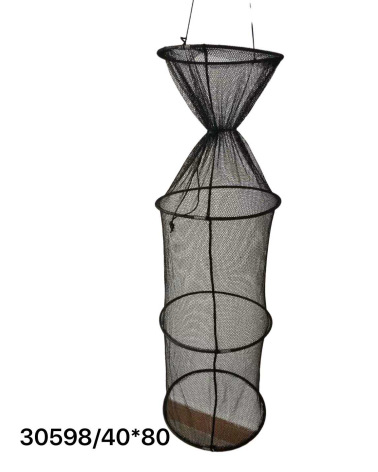 Πτυσσόμενο ψαροκάλαθο φύλαξης ψαριών - Δίχτυ - 35x90cm