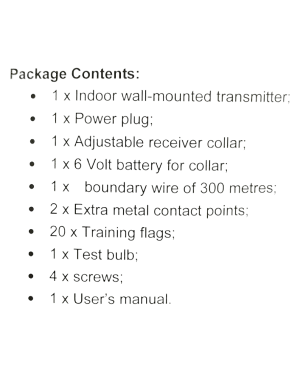 Ηλεκτρονικό σύστημα περίφραξης για σκύλους - 024