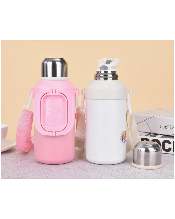 Φορητό παγούρι-θερμός με χειρολαβή - 1000ml - 123743 - Light Blue