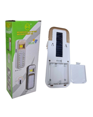 Επαναφορτιζόμενος φακός LED έκτακτης ανάγκης με ηλιακό πάνελ - FA-1939T-2