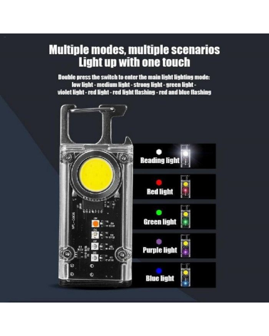 Πολυλειτουργικός φακός LED μπρελόκ - FA-G906