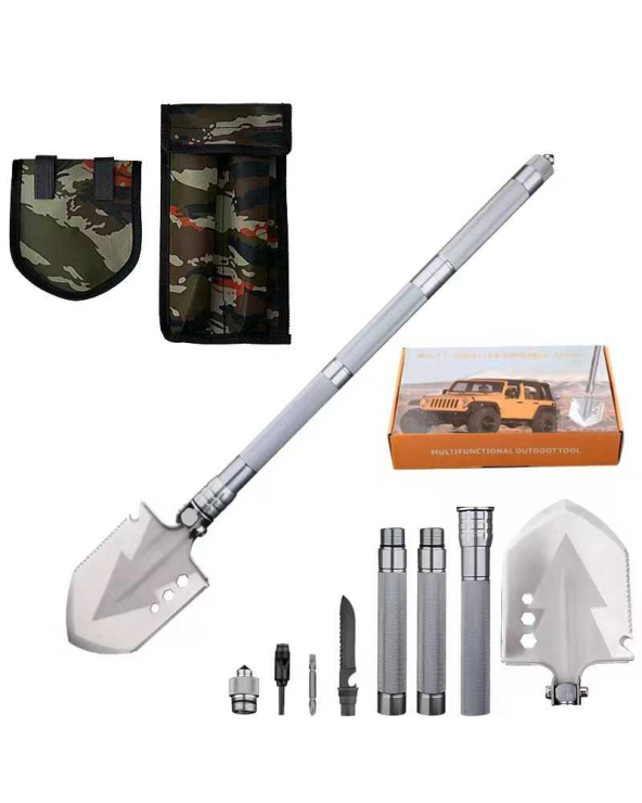 Επεκτεινόμενο πολυλειτουργικό φτυάρι επιβίωσης με εργαλεία - 109