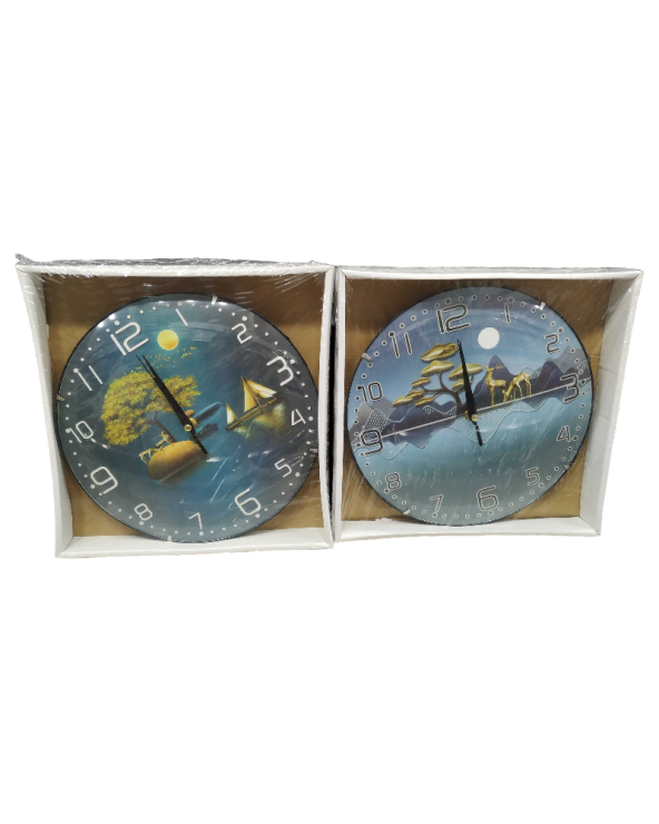 Ρολόι τοίχου - 831-1 - 283117 - Blue/Gold