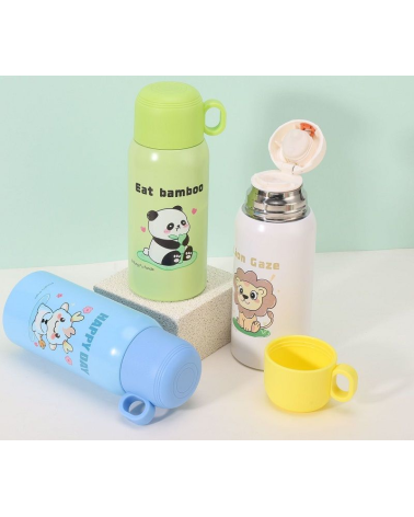 Παιδικό παγούρι-θερμός με κούπα - 500ml - 312567 - Green