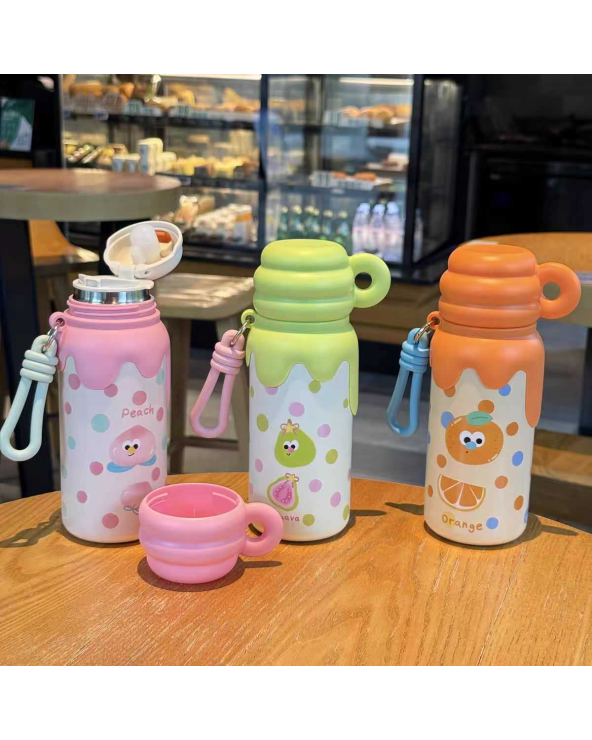 Παιδικό παγούρι-θερμός με κούπα - 420ml - 340908 - Green