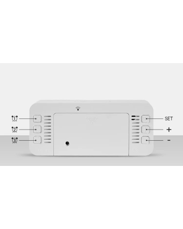 Ψηφιακό ρολόι – Ξυπνητήρι - 6612T - 466127 - White