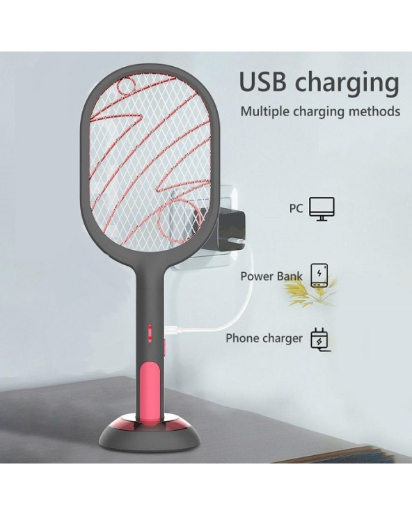 Ηλεκτρική ρακέτα μυγοσκοτώστρα - 8820 - 588203 - Black