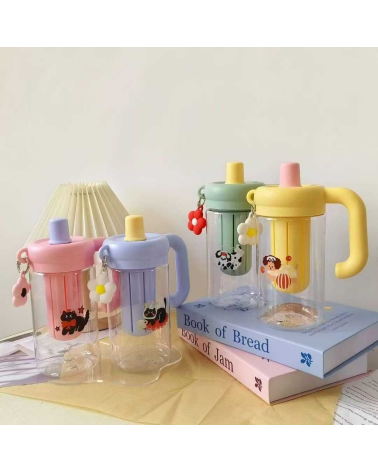 Φορητό παγούρι πλαστικό - 780ml - 616304 - Pink