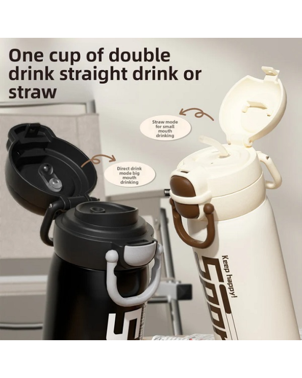 Φορητό παγούρι-θερμός - 600ml - 696420 - White