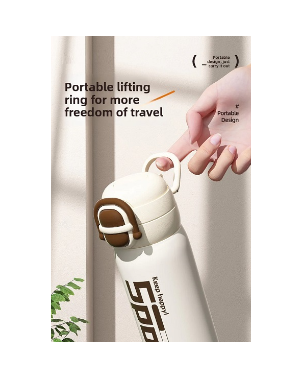 Φορητό παγούρι-θερμός - 600ml - 696420 - White