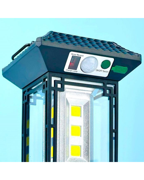 Επαναφορτιζόμενο φαναράκι LED με αισθητήρα κίνησης και ηλιακό πάνελ - T60