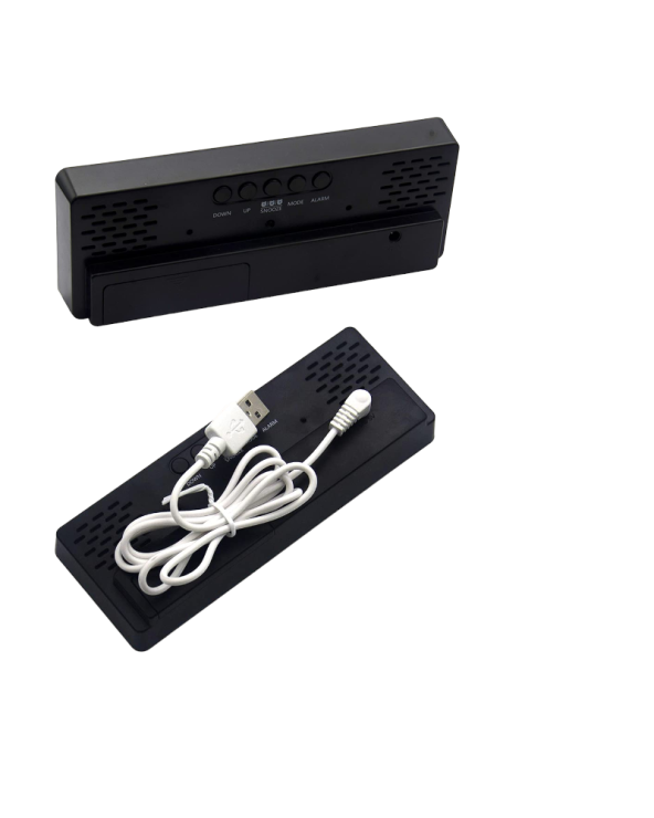 Ψηφιακό ρολόι – Ξυπνητήρι - 0715 - 907151 - Black/Silver