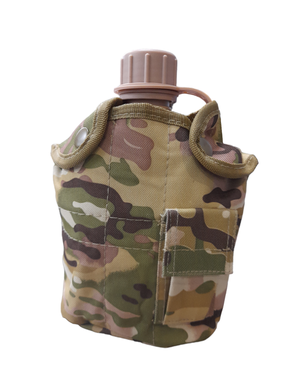 Στρατιωτική καραβάνα με παγούρι - 920007 - Brown