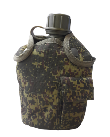 Στρατιωτική καραβάνα με παγούρι - 920007 - Green