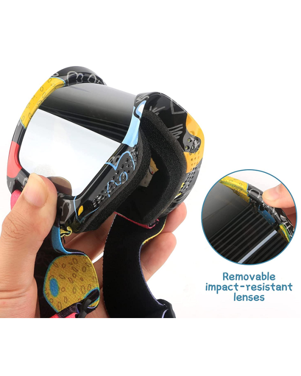 Παιδική μάσκα Σκι - HX040 - 920686 - Red/Blue