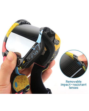 Παιδική μάσκα Σκι - HX040 - 920686 - Red/Blue