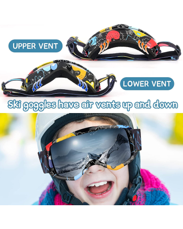 Παιδική μάσκα Σκι - HX040 - 920686 - Red/Blue