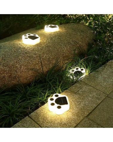 Ηλιακό φωτιστικό κήπου LED - Πατούσα - 4pcs