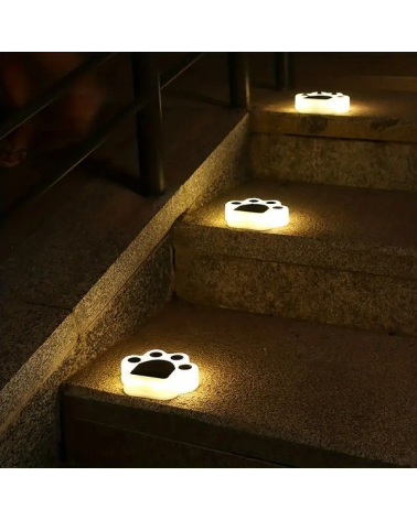 Ηλιακό φωτιστικό κήπου LED - Πατούσα - 4pcs