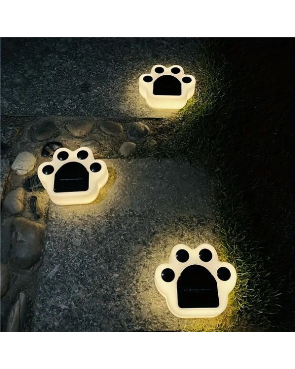 Ηλιακό φωτιστικό κήπου LED - Πατούσα - 4pcs