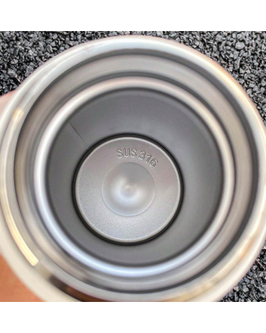 Φορητό παγούρι-θερμός με κούπα - 650ml - 954149 - Black