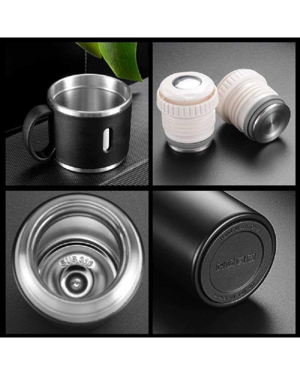 Φορητό παγούρι-θερμός με κούπα - 500ml - 954156 - Red