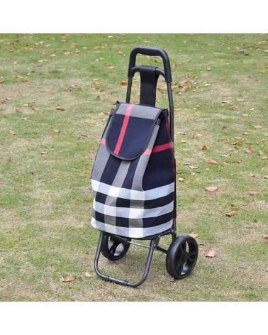 Υφασμάτινο καρότσι λαϊκής - ZZ304-7B - 981287 - Black