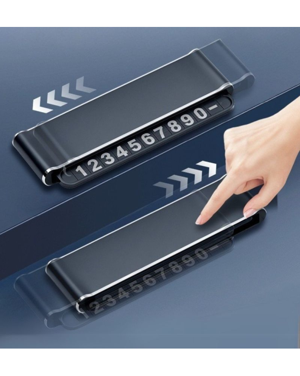 Πινακίδα αριθμού τηλεφώνου αυτοκινήτου - G201 - 813430 - Grey