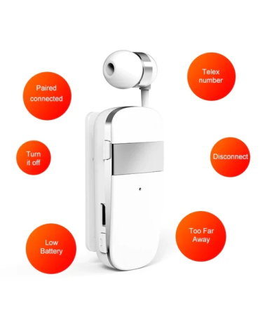 Ασύρματο ακουστικό Bluetooth - K53 - 231011K53 - White