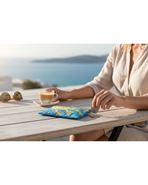 Πορτοφόλι Souvenir μπρελόκ - Σετ 10pcs - PVC - Chalkidiki - 16*10cm