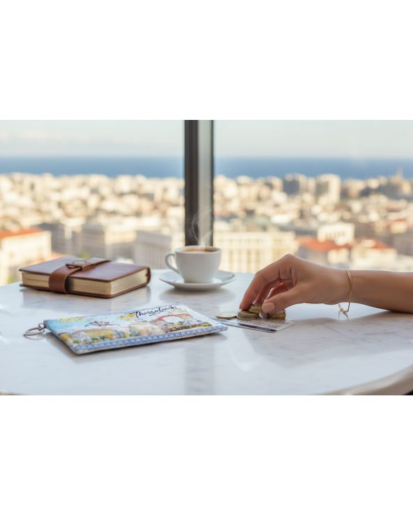 Πορτοφόλι Souvenir μπρελόκ - Σετ 10pcs - PVC - Thessaloniki - 16*10cm