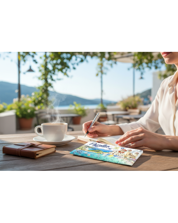 Πορτοφόλι Souvenir μπρελόκ - Σετ 10pcs - PVC - Paralia - 16*10cm