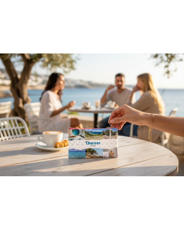 Πορτοφόλι Souvenir μπρελόκ - Σετ 10pcs - PVC - Thassos - 16*10cm