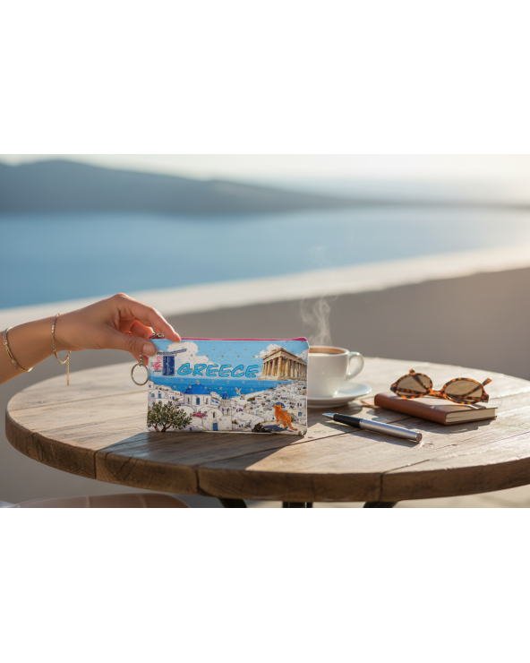 Πορτοφόλι Souvenir μπρελόκ - Σετ 10pcs - PVC - Greece - 16*10cm