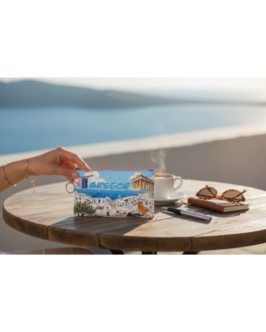 Πορτοφόλι Souvenir μπρελόκ - Σετ 10pcs - PVC - Greece - 16*10cm