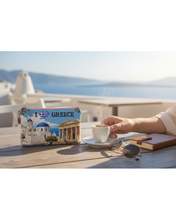 Πορτοφόλι Souvenir μπρελόκ - Σετ 10pcs - PVC - Greece - 16*10cm