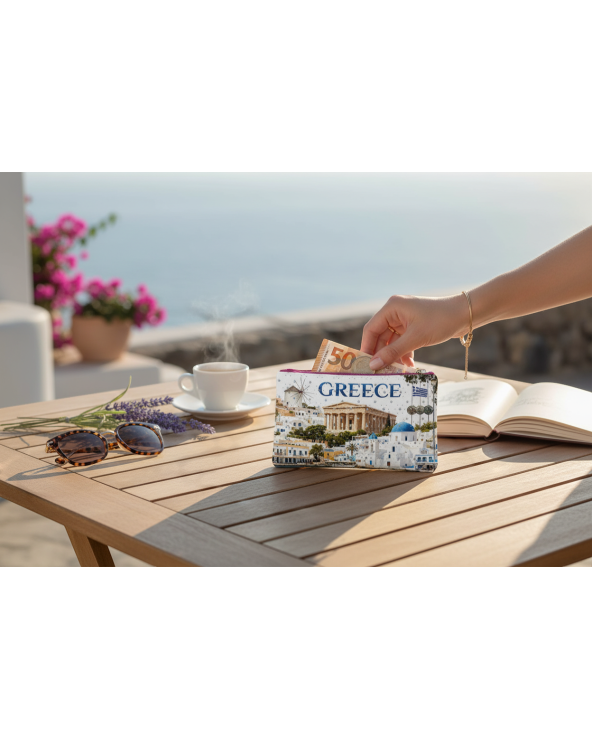 Πορτοφόλι Souvenir μπρελόκ - Σετ 10pcs - PVC - Greece - 16*10cm