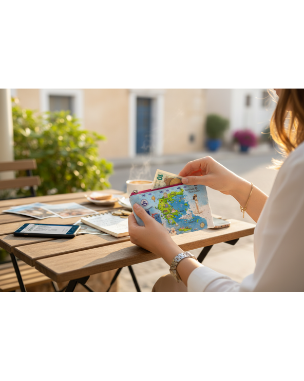 Πορτοφόλι Souvenir μπρελόκ - Σετ 10pcs - PVC - Greece - 16*10cm