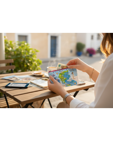 Πορτοφόλι Souvenir μπρελόκ - Σετ 10pcs - PVC - Greece - 16*10cm