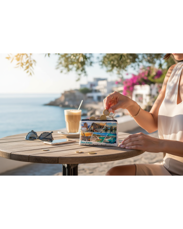 Πορτοφόλι Souvenir μπρελόκ - Σετ 10pcs - PVC - Chalkidiki - 11*7cm