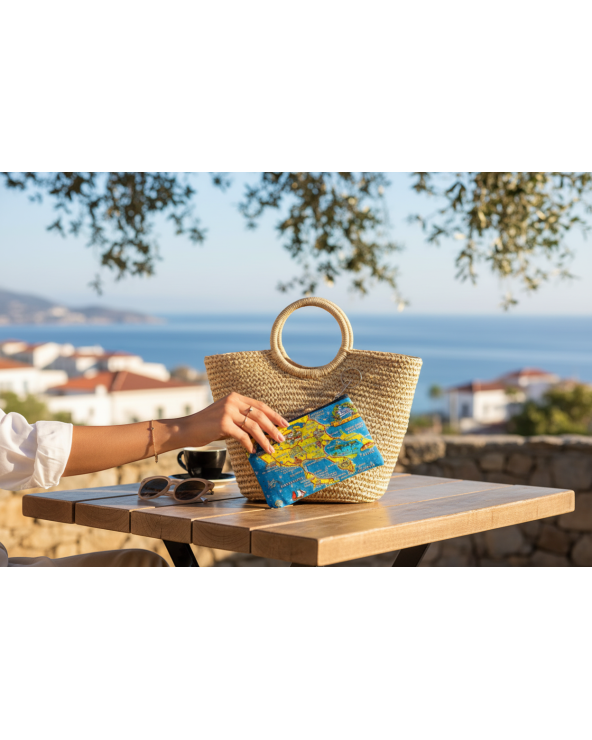 Πορτοφόλι Souvenir μπρελόκ - Σετ 10pcs - PVC - Chalkidiki - 11*7cm