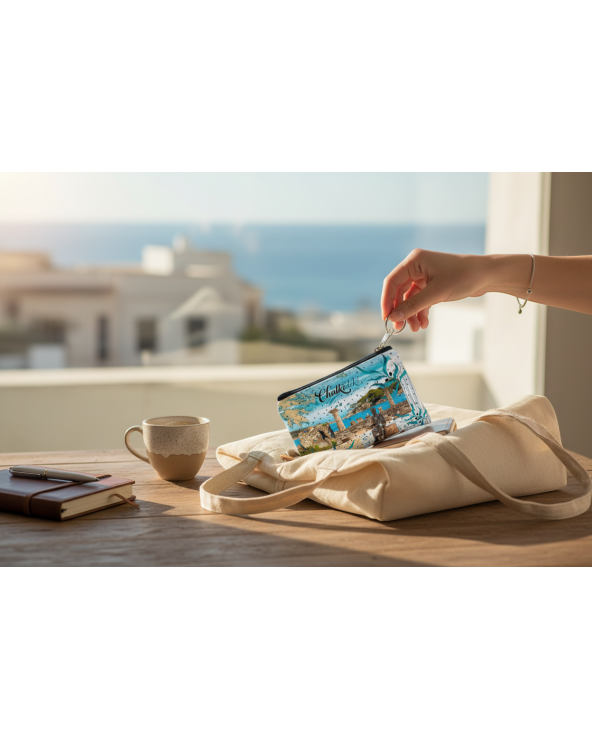 Πορτοφόλι Souvenir μπρελόκ - Σετ 10pcs - PVC - Chalkidiki - 11*7cm