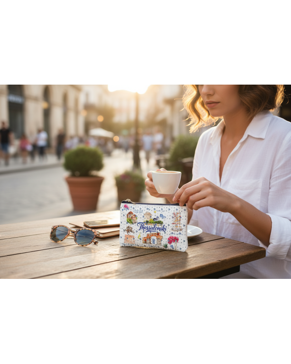 Πορτοφόλι Souvenir μπρελόκ - Σετ 10pcs - PVC - Thessaloniki - 11*7cm