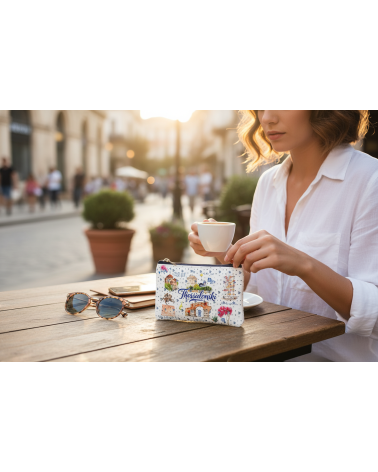 Πορτοφόλι Souvenir μπρελόκ - Σετ 10pcs - PVC - Thessaloniki - 11*7cm