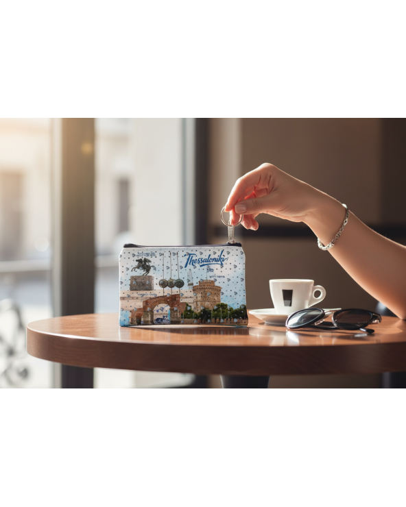 Πορτοφόλι Souvenir μπρελόκ - Σετ 10pcs - PVC - Thessaloniki - 11*7cm