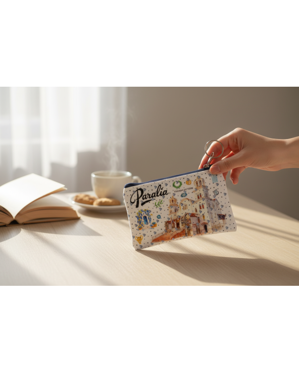 Πορτοφόλι Souvenir μπρελόκ - Σετ 10pcs - PVC - Paralia - 11*7cm