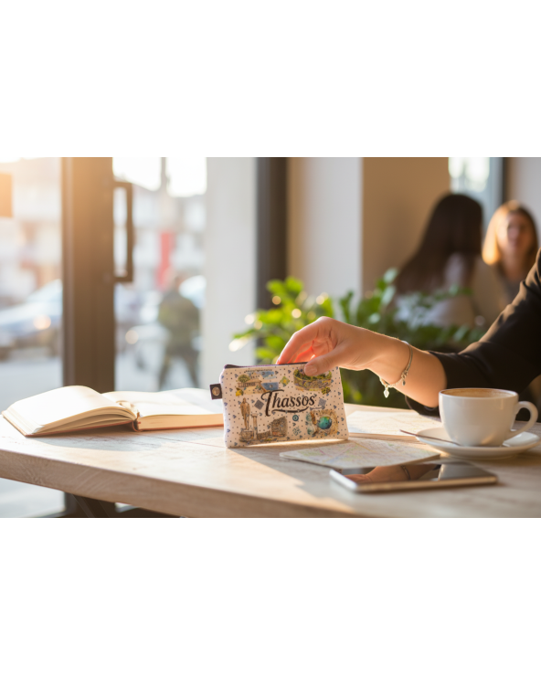 Πορτοφόλι Souvenir μπρελόκ - Σετ 10pcs - PVC - Thassos - 11*7cm