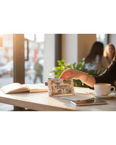 Πορτοφόλι Souvenir μπρελόκ - Σετ 10pcs - PVC - Thassos - 11*7cm