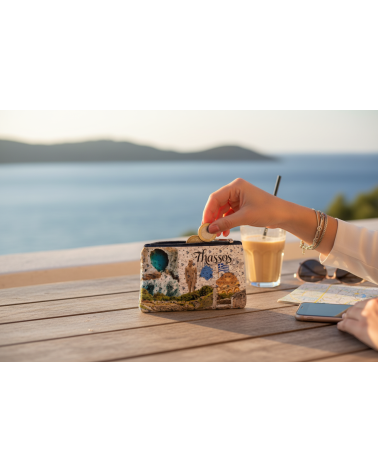 Πορτοφόλι Souvenir μπρελόκ - Σετ 10pcs - PVC - Thassos - 11*7cm